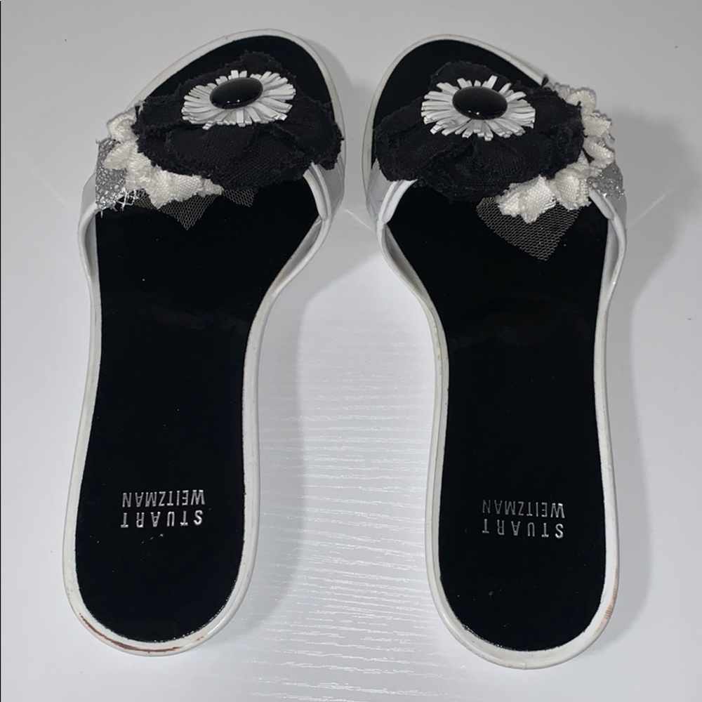 STUART WEITZMAN Flower Detail Jelly Flip Flips - Picture 3 of 7